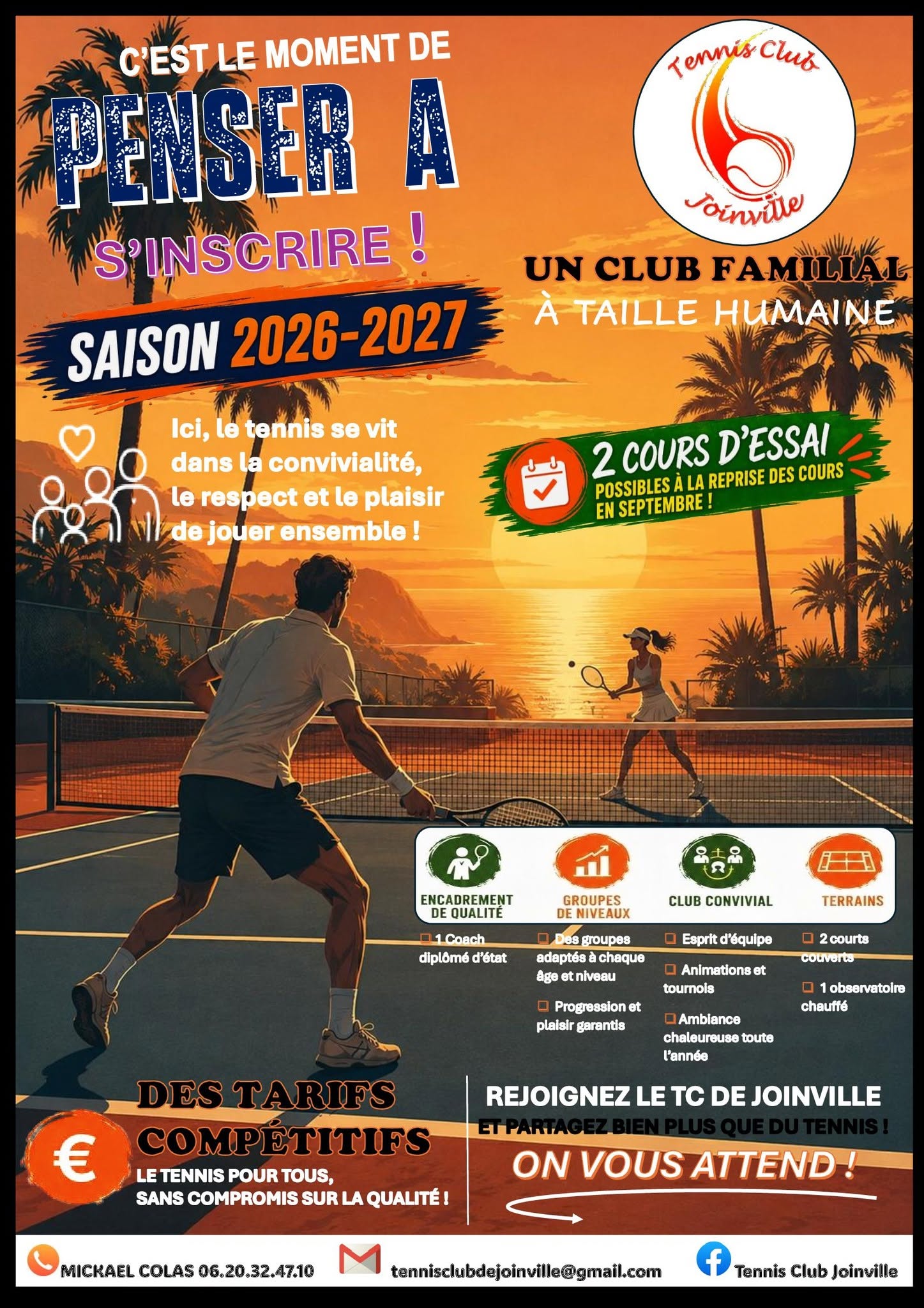 Ouverture des inscriptions